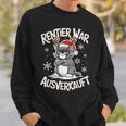 Christmas Cat Reindeer Was Out Sold Out Sweatshirt Geschenke für Ihn