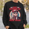 Cool Trump Groundhog Make Groundhog Day Great Again Sweatshirt Gifts for Him