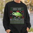 Fishing Christmas Fishing Pike Ruprecht Sweatshirt Geschenke für Ihn