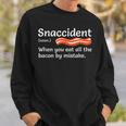 Good Bacon Snaccident Food From Accident Sweatshirt Geschenke für Ihn