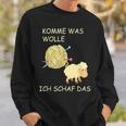 Knitting Saying Comme Was Wolle Ich Sheep Das Sweatshirt Geschenke für Ihn