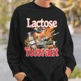 Lactose Tolerance Or Lactose Intolerance Meme Sweatshirt Geschenke für Ihn