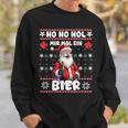 Saying Ho Ho Hol Mir Mal Ein Bier Ugly Christmas Sweatshirt Geschenke für Ihn