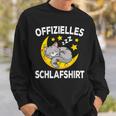 Sleeping Cat Nightdress Pyjamas Official Sleep Sweatshirt Geschenke für Ihn