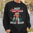 Trump Make Christmas Again Ugly Christmas Sweater Sweatshirt Geschenke für Ihn