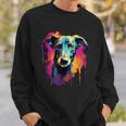 Galgo Espanol Colourful Greyhound Sweatshirt Geschenke für Ihn