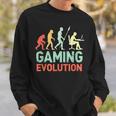 Gaming Evolution Humorideojuego Diciendo Divertido Gamers Camisa de entrenamiento Regalos para él
