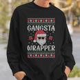 Gangsta Wrapper Saying Christmas Wrapping Sweatshirt Geschenke für Ihn