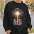 Glow For Jesus Let Your Light Shine Sweatshirt Gifts for Him
