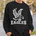 Go Eagles Fly Vintage Eagles Flying Bird Inspirational Sweatshirt Gifts for Him