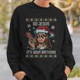 Go Jesus Birthday Ugly Christmas Sweater Christmas Jumper Sweatshirt Geschenke für Ihn