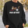 Goat Bock On Dart Game Dart Player Sweatshirt Geschenke für Ihn