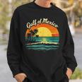Gulf Of Mexico Beach Palms Summer Vacation Sweatshirt Gifts for Him