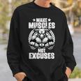 Hacer Músculos No Excusas Entrenamientos Gimnasio Cotizaciones Gimnasio Fitness Camisa de entrenamiento Regalos para él