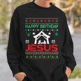 Happy Birthday Jesus Ugly Christmas Jumper Sweatshirt Geschenke für Ihn