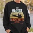 Hard Hardener Landscaper Chainsawintage Sweatshirt Geschenke für Ihn