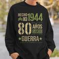Hecho En 1944 80 Años Guerra Aniversarios Amigos Perfecto Camisa de entrenamiento Regalos para él
