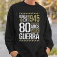 Hecho En 1945 Dando Guerra 80 Años 80 Cumpleaños Hombre Camisa de entrenamiento Regalos para él