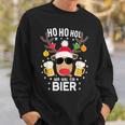 Ho Ho Hol Mir Mal Ein Bier Reindeer Christmas Sweatshirt Geschenke für Ihn