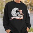 Hognose Snake Skull Albino Morph Dramatic Danger Noodle Premium Sweatshirt Gifts for Him