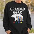 Hombre Grandad Bear Autism Awareness Autism Papa Daddy Camisa de entrenamiento Regalos para él