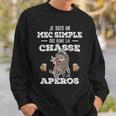 Homme Humour Chasseur Sanglier J'aime La Chasse Et L'apéro Sweater e Cadeaux pour lui