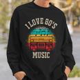 Ich Liebe 80Er Jahre Musik Sweatshirt Geschenke für Ihn