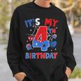 It's My 4Th Birthday Spider Boy Birthday Theme Party Sweatshirt Gifts for Him