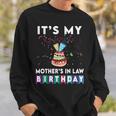 It's My Mother's In Law Birthday Family Matching Confetti Sweatshirt Gifts for Him
