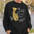 Ja Das Muss So Laut Sein Brass Instrument Tenor Horn Trumpet Sweatshirt Geschenke für Ihn