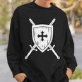 Knight Costume Knight Costume Shield Sword Sweatshirt Geschenke für Ihn