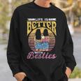 Laida Es Mejor Con Amigos Amistad Mejor Amigo Besties Camisa de entrenamiento Regalos para él
