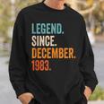 Legend Since December 1983 41 Years Sweatshirt Geschenke für Ihn