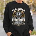 Legends 1972 Born intage 1972 Birthday Sweatshirt Geschenke für Ihn