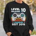 Level 10 Years Birthday Young Gamer 2015 Birthday Sweatshirt Geschenke für Ihn