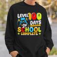 Level 100 Days Of School Completed Gaming Gamer Boy Sweatshirt Gifts for Him