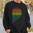 Lgbt Half Heart Love Partner Gay Lesbian Pyjama Couple Sweatshirt Geschenke für Ihn