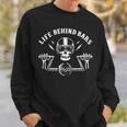 Life Behind Bars Biker Skull Ape Hangers Motorcycle Sweatshirt Gifts for Him