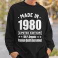 Limited Edition 1980 Birthday 1980 Geboren Jahrgang 1980 Sweatshirt Geschenke für Ihn