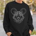 Line Art African Wild Dog Painted Dog Sweatshirt Gifts for Him