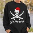 Lustiges Weihnachten Piraten Pirat Weihnachtsmann Hut Yo Ho Sweatshirt Geschenke für Ihn