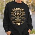 Man January 1955 70 Years intage 70Th Birthday Sweatshirt Geschenke für Ihn