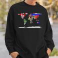 Mapa Del Mundo Y Banderas De Los Países Del Mundo Camisa de entrenamiento Regalos para él