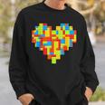 Master Builder Block Brick Building Heart Valentines Day Boy Sweatshirt Gifts for Him