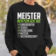 Meister Saying World Therrschaft Graduation Meister Sweatshirt Geschenke für Ihn