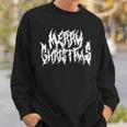 Merry Christmas Death Metal Metal Goth Xmas Sweatshirt Geschenke für Ihn