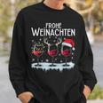 Merry Christmas Reindeer Fairy Lights Santa Claus Sweatshirt Geschenke für Ihn