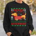 Merry Woofmas Dachshund Christmas Jumper Sweatshirt Geschenke für Ihn