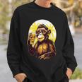 Mono Bebiendo Cerveza Bebedor De Cerveza Divertido Gorila Borracho Sim Camisa de entrenamiento Regalos para él