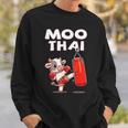 Moo Thai Muay Thai Cow Thai Boxing For Children Muay Thai Sweatshirt Geschenke für Ihn